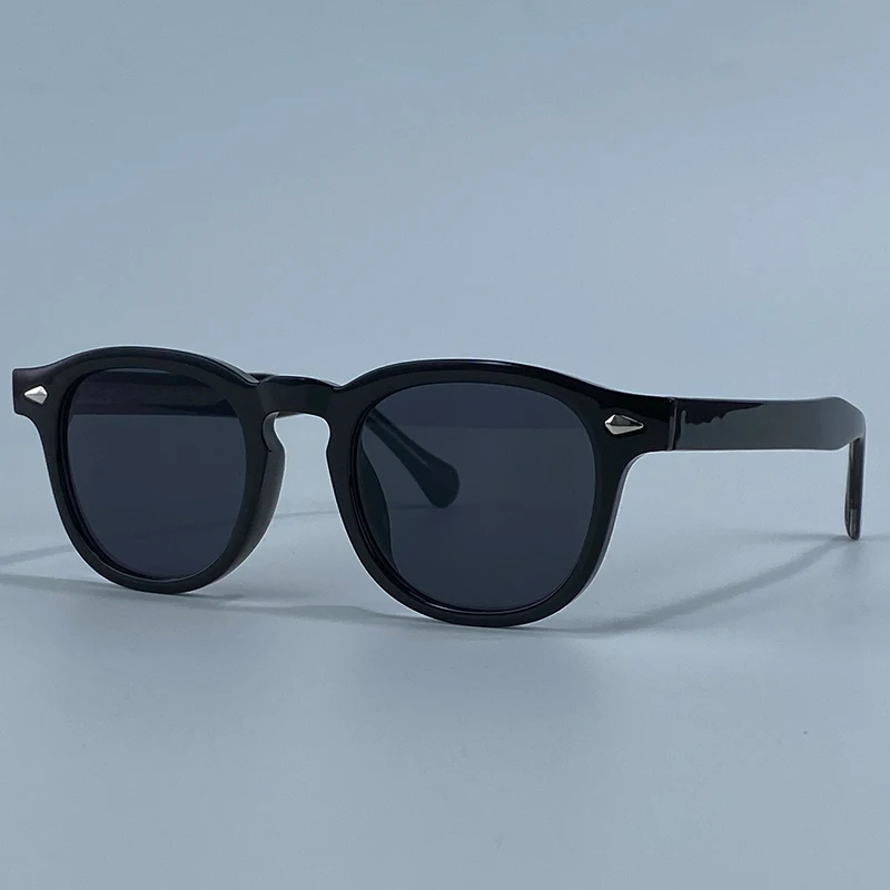 2026 Modische Vintage Quadratische Sonnenbrille für Herren – Klassische Kleine Runde Rahmen-Sonnenbrille mit Nieten – Luxuriöse Designer-Sonnenbrille mit Farbwechsel-Funktion – Detail 10