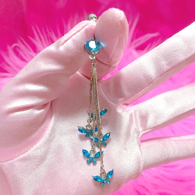 

Y2K Jewelry Stainless Steel Crystal Butterfly Belly Button Rings Sexy Accessory Shiny Body Piercing Korean Charm Belly Piercing