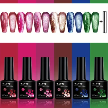 Cat Eye Gel Nail Polish Set (6pcs) 1