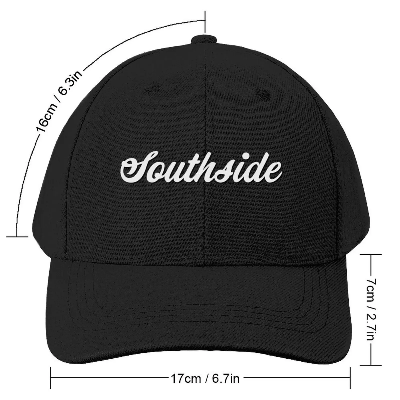 Southside Script Baseball Cap Luxury Cap Beach Bag Women's Beach Visor Men's