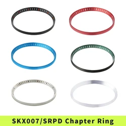 SKX007 SKX009 SRPD Chapter Ring Brushed Finish Matte Stainless Steel Silver Black Blue Green