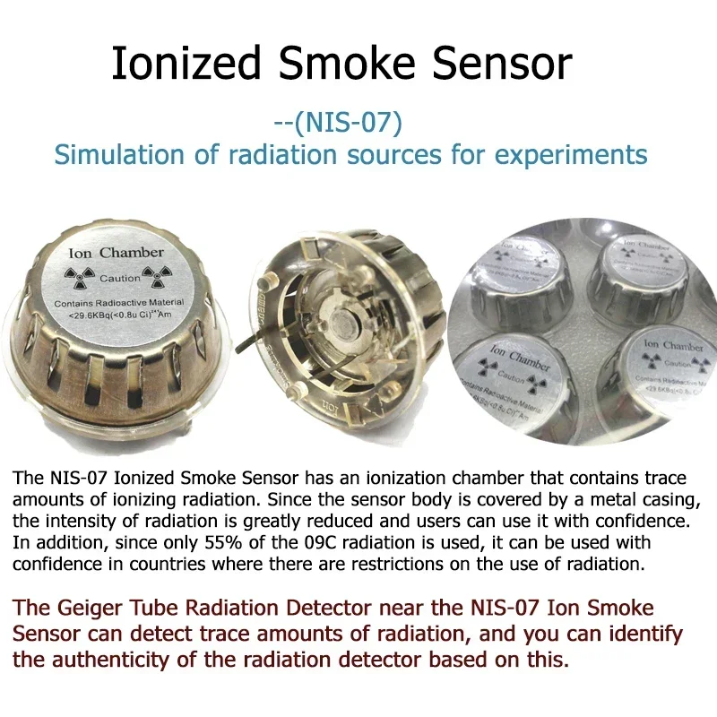 M4011/J321/J305/J613 High Sensitivity GM Geiger Tube Detection of α β γ X rays for DIY ionization Nuclear Radiation Detection