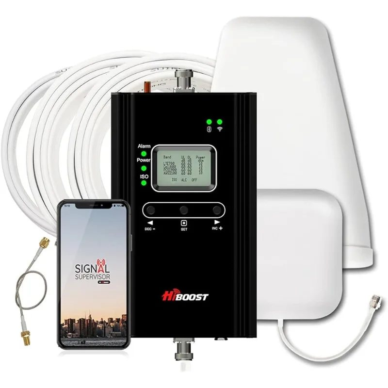 

Hiboost Cell Phone Signal Booster for Home and Office, 4,000 sq ft, Boost 5G 4G LTE Data for Verizon AT&T