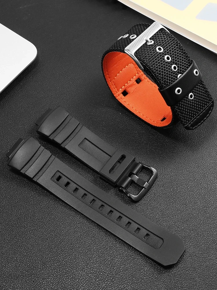 Compatible with C-a-s-i-o G-SHOCK AW-591/590/5230 AWG-M100/101 Silicone Nylon Watch Strap