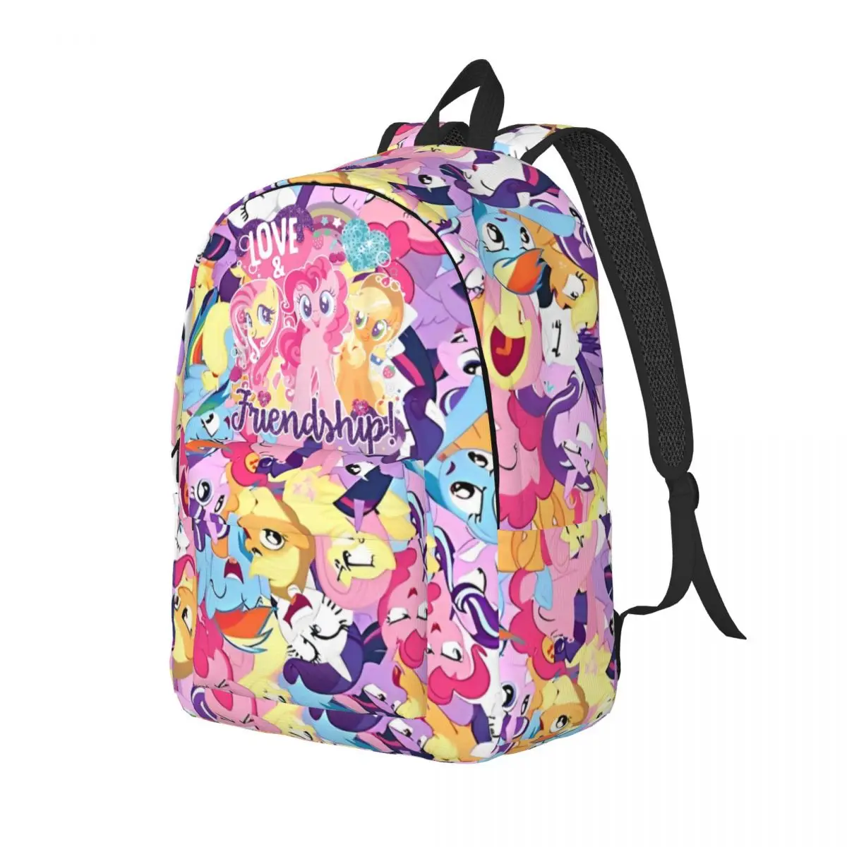 Ponies Friendship Is Magic Pinkie Backpack Elementary High College School Student Bookbag Teens Daypack Travel