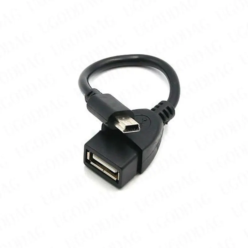 USB A Female to Mini USB B Male Cable Adapter 5P OTG V3 Port Data Cable For Car Audio Tablet