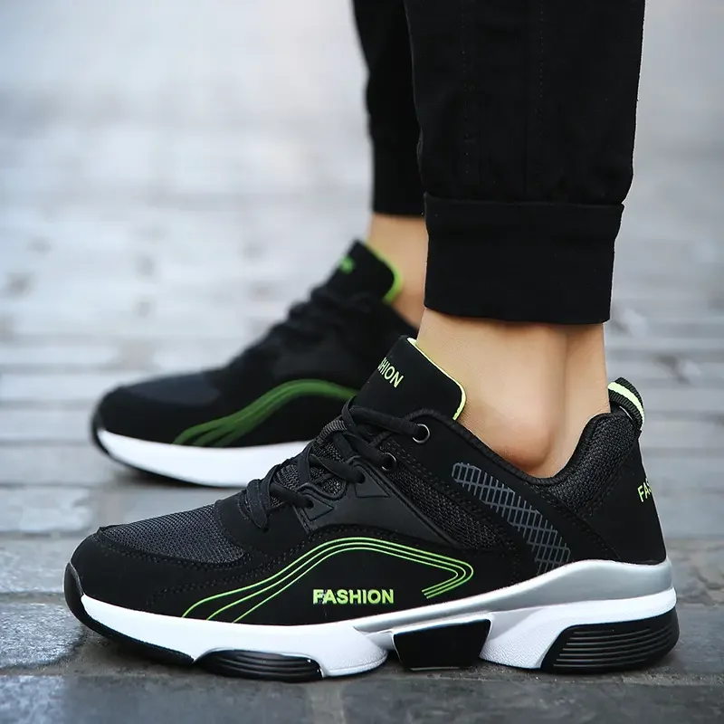 

Мужская повседневная спортивная обувь Большие размеры с цветными блоками на мягкой подошве Легкие всесезонные новые брендовые дизайнерские оригинальные кроссовки