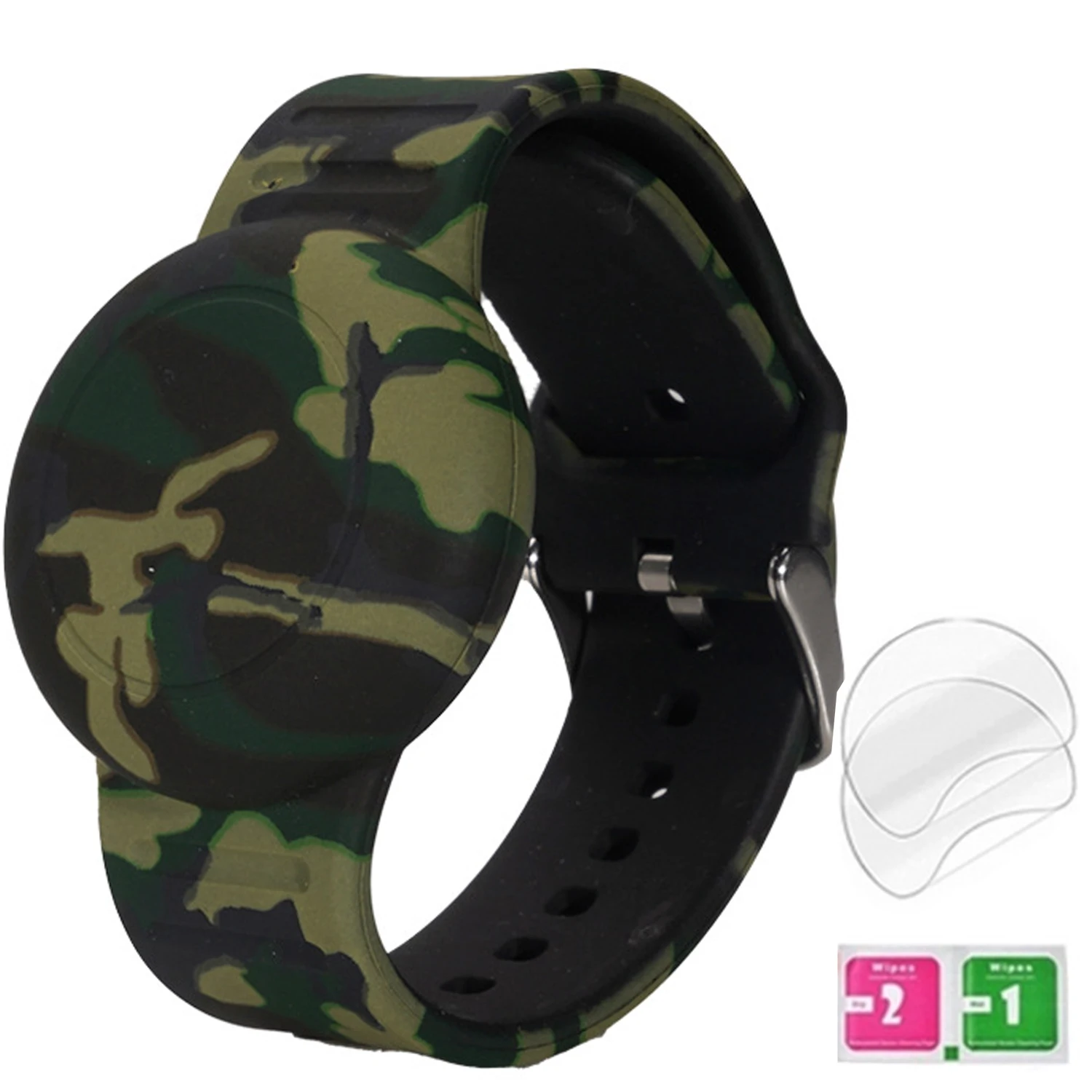 AirTag-Armband für Kinder, Wasserdichter Niedlicher Cartoon-AirTag-Halter für Kinder mit Vollständigem Schutzdesign und Verstecktem Silikon-Armband
