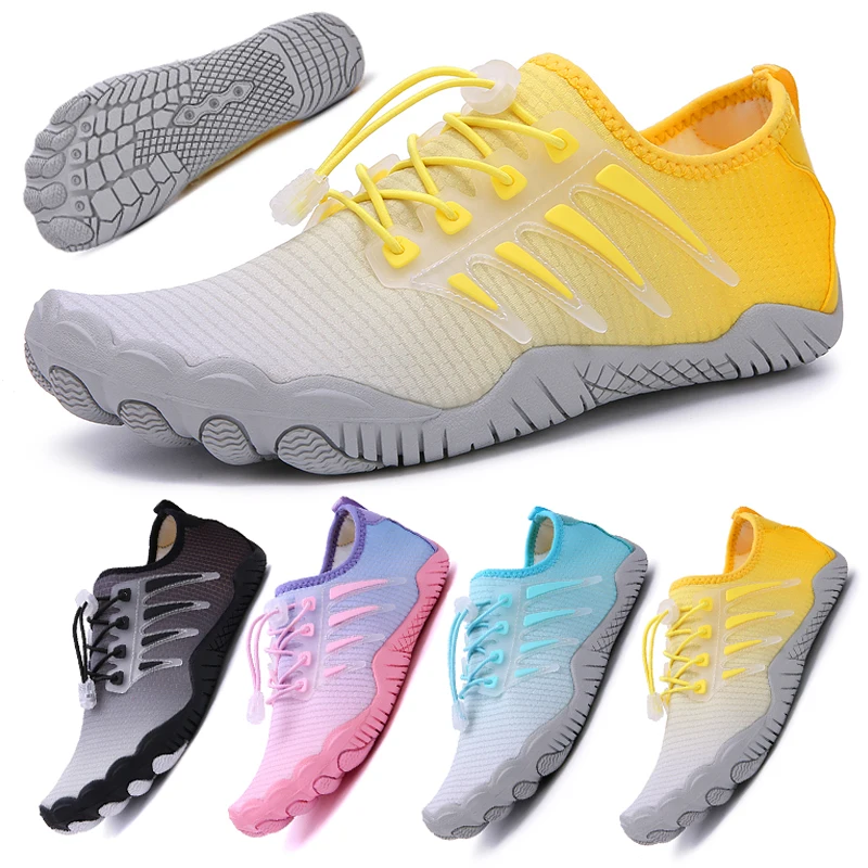 2024 Trend aqua Shoes Men's seaside surf swim shoes Float dive stop sneakers Quick dry breathable mesh surface wading shoes