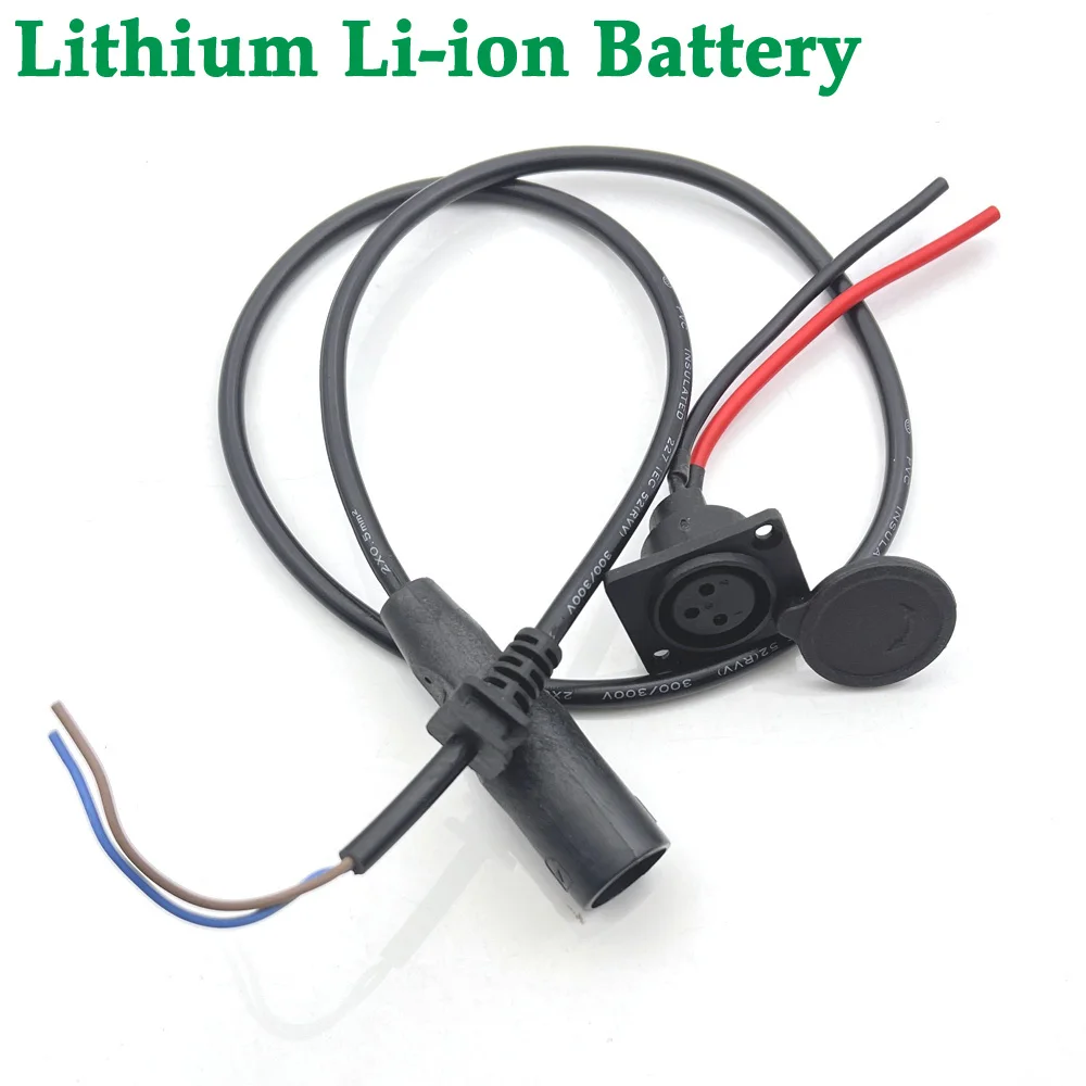 

1pc Lithium Li-ion Battery eBike Balance Car Charging Plug Charger Interface Cable Wire Connector Universal Service Parts Socket