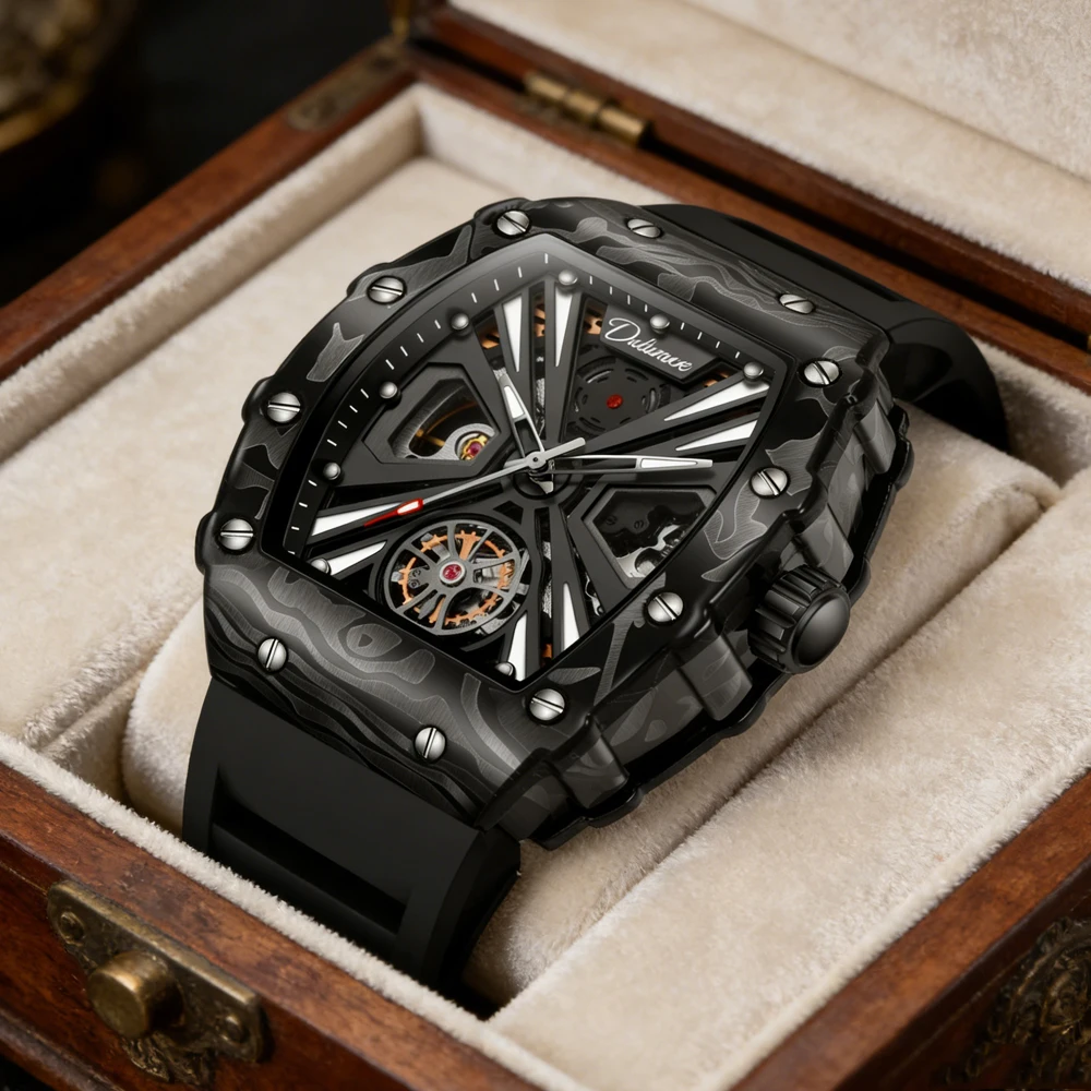 

Лучшие брендовые роскошные модные механические часы для мужчин, водонепроницаемые светящиеся часы, спортивные автоматические часы, мужские наручные часы reloj hombre