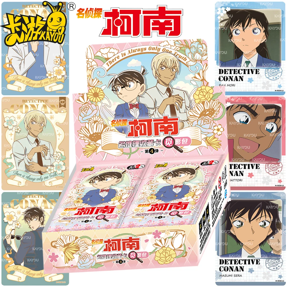 New Genuine Kayou Detective Conan Rare Collection Card Gifts Fans' Favorite Mystery Comedy Anime Creative Card Toys for Family