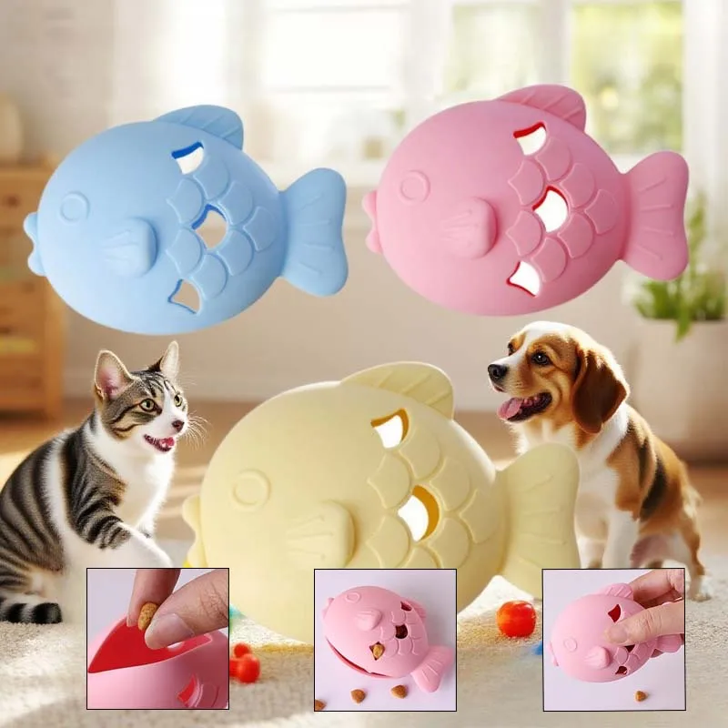 لعبة تغذية مضغ للقطط مانعة للتسرب من السيليكون، لعبة تعليمية للقطط، لعبة تدريب على الأكل، مستلزمات الحيوانات الأليفة الممتعة #1
