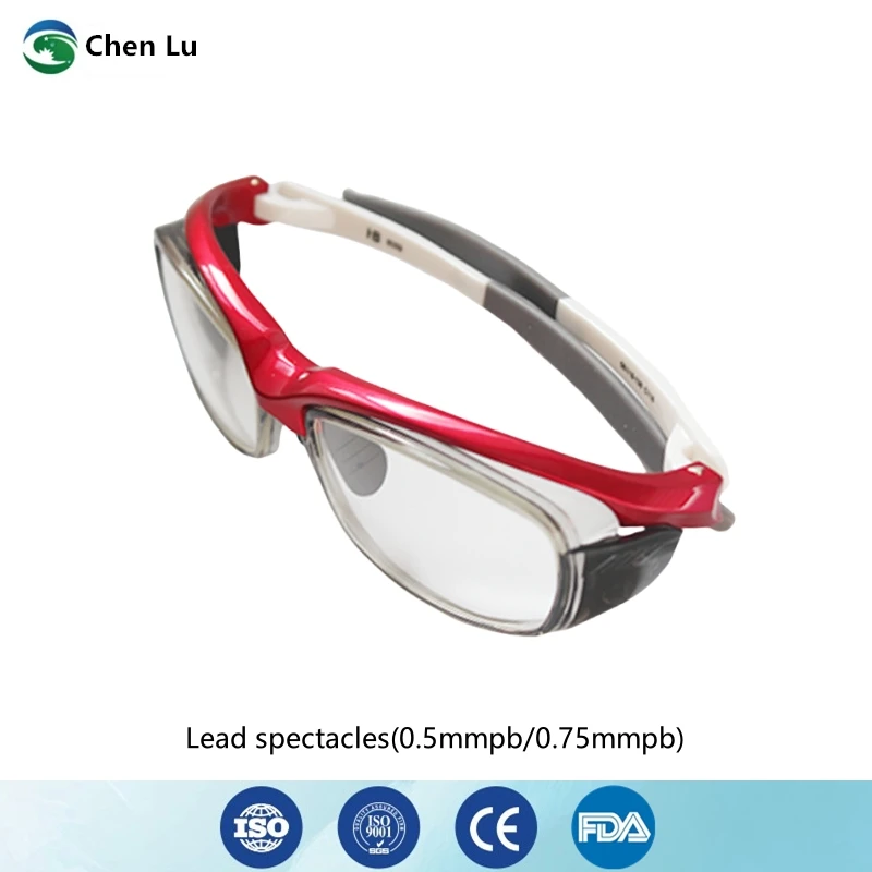 

X-ray gamma ray protective front and side protection lead glasses ionizing radiation protection 0.5/0.75mmpb lead spectacles