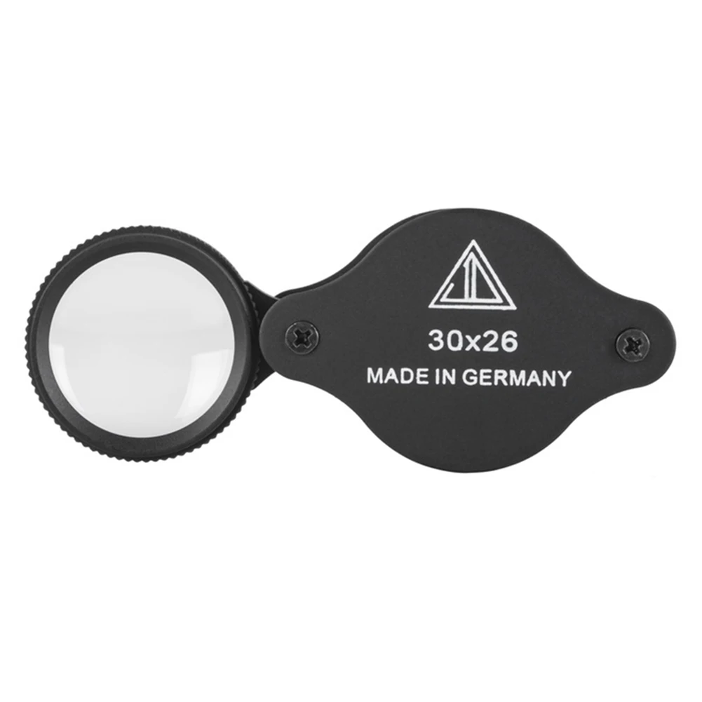 Folding Jewllery Loupe Portable Magnifying Glass Pocket Jewllery Magnifier Glasses 30X Magnification for Antique Appreciation