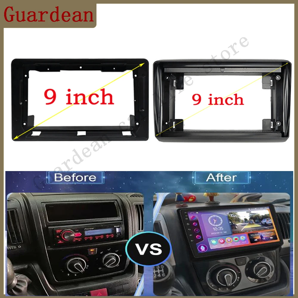 

2Din Car Radio Fascia For Citroen Jumper/Peugeot Boxer/FIAT Ducato 2006+ DVD Stereo Frame Head Unit Mounting Dash Panel Trim Kit