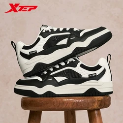 Xtep Skateboarding Shoes Male 2025 Spring Street Style Support Sports Shoes Leisure Outdoor Casual Retro Sneakers 875119310003