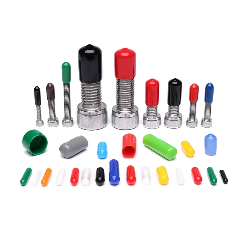 Rubber Seals Silicone Sleeve Tips Screw Protection Cap Plug Holes Insulating End Caps Thread Soft Cover Stopper Nuts Protective