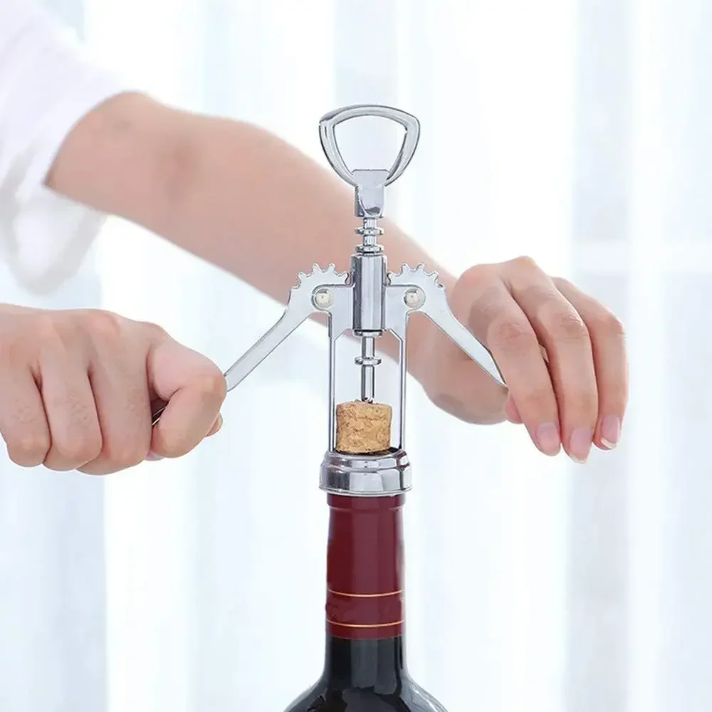 Wine Opener Stainless Steel Red Wine Opener Wing Type Metal Sommeliers Corkscrew Bottle Openers Corkscrews Saca Corcho De Vino