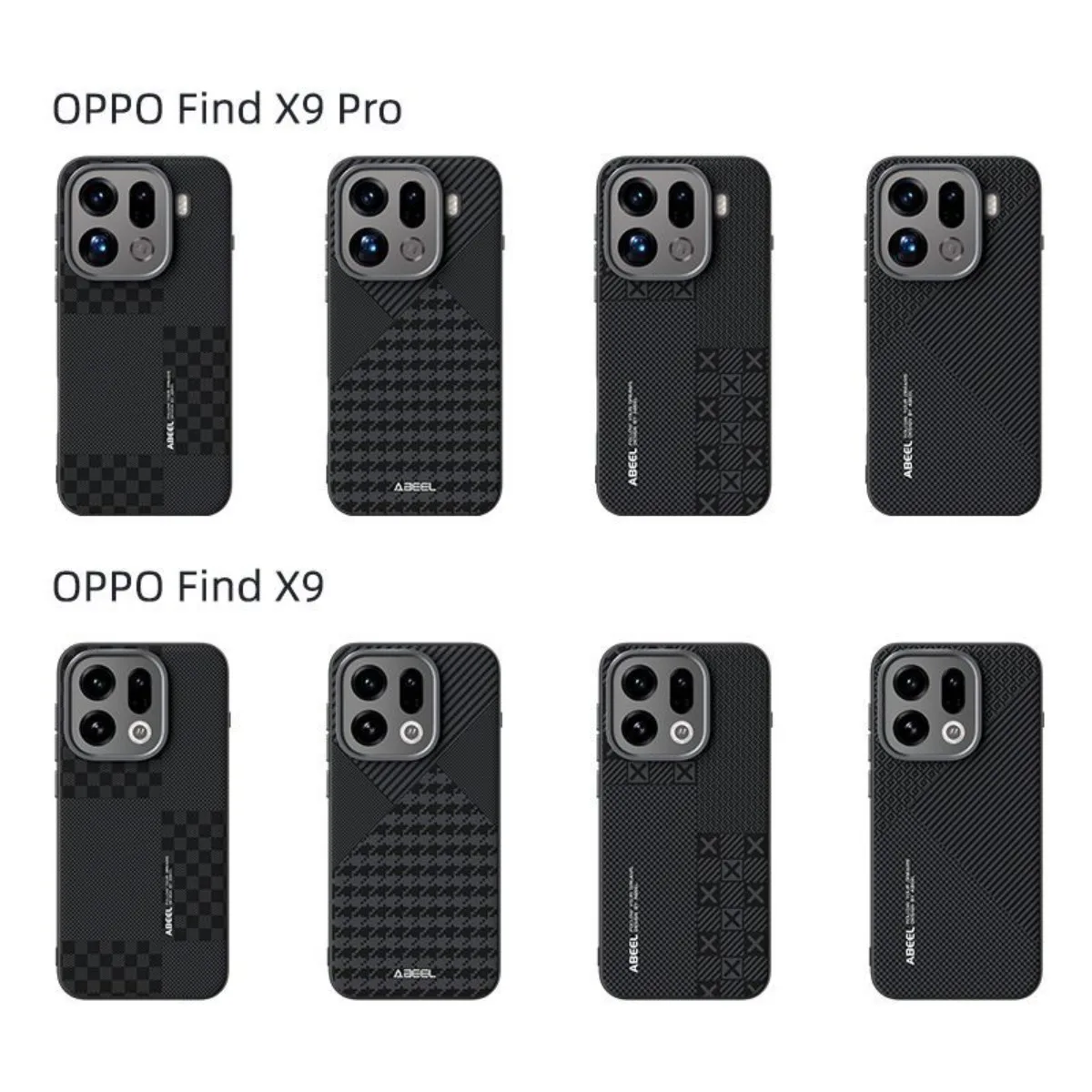 Beliebte versteckte magnetische Handyhülle aus Kohlefaser für Oppo Find X9 Pro X8 Ultra X8S Plus Reno 14 Pro, Metalllinse, vollständige Schutzabdeckung