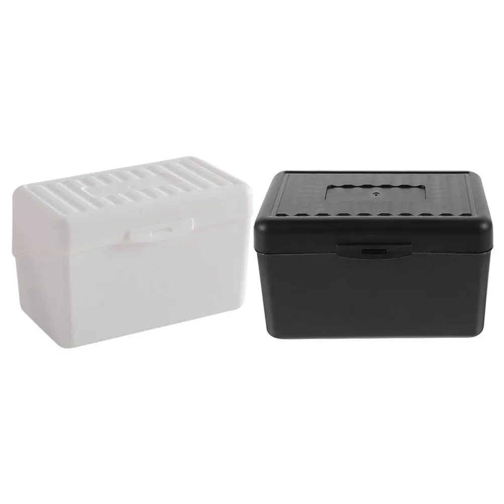 2Pcs Visitenkarte Lagerung Box Multi-Funktion Organizer Tragbare Büro Zubehör Große Kapazität Stabile Halten Business Liefert