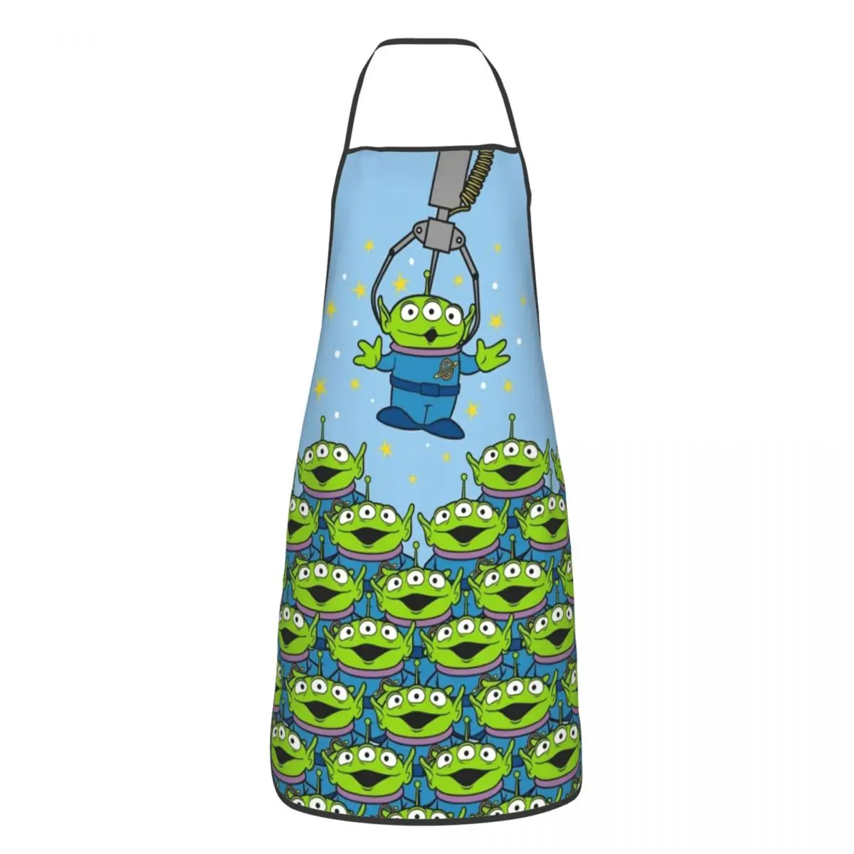 Custom Bib Cartoon Toy Story Aliens Aprons for Men Women Unisex Adult Chef Cooking Kitchen Animated Tablier Cuisine Baking