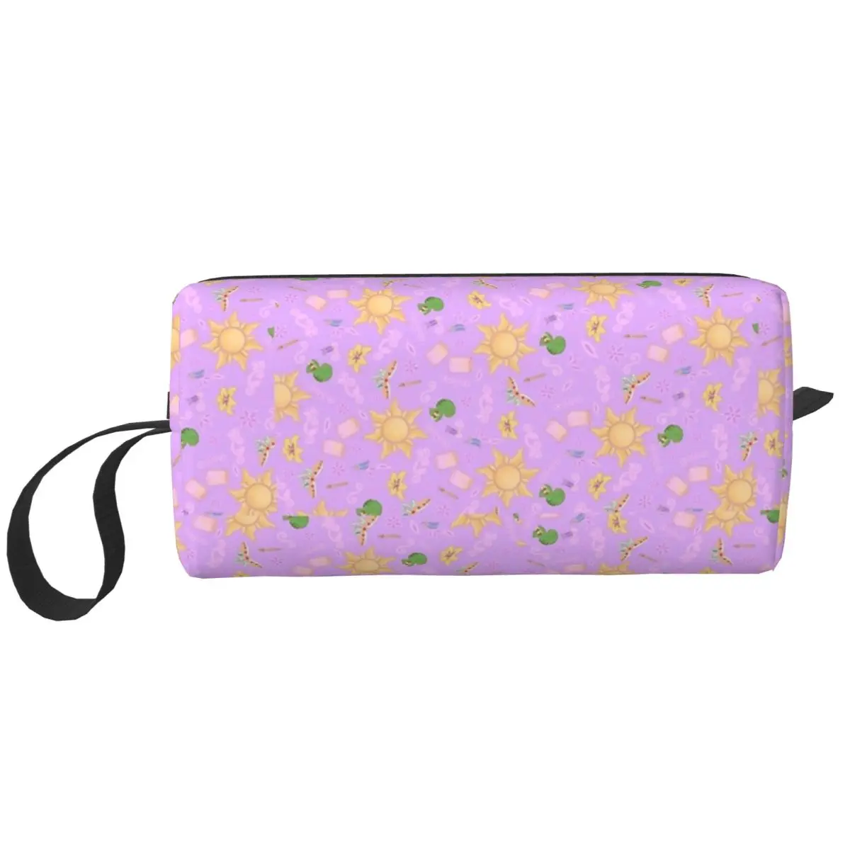 Rapunzel Pattern Makeup Bag Cosmetic Organizer Storage Dopp Kit Toiletry Cosmetic Bag for Women Beauty Travel Pencil Case