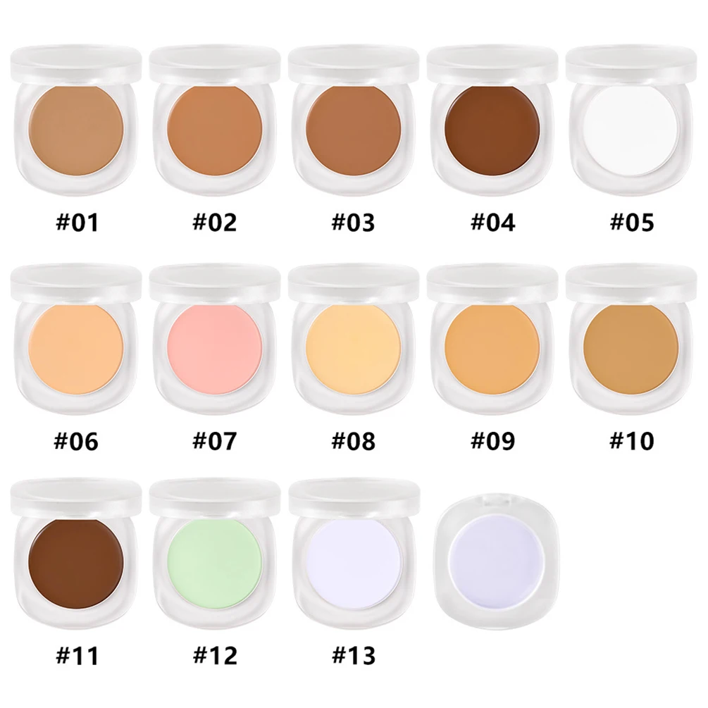 13-color Private Label Concealer Cream Custom Logo Spot-correcting Brightening Concealing Ontouring Waterproof Face Makeup Vegan