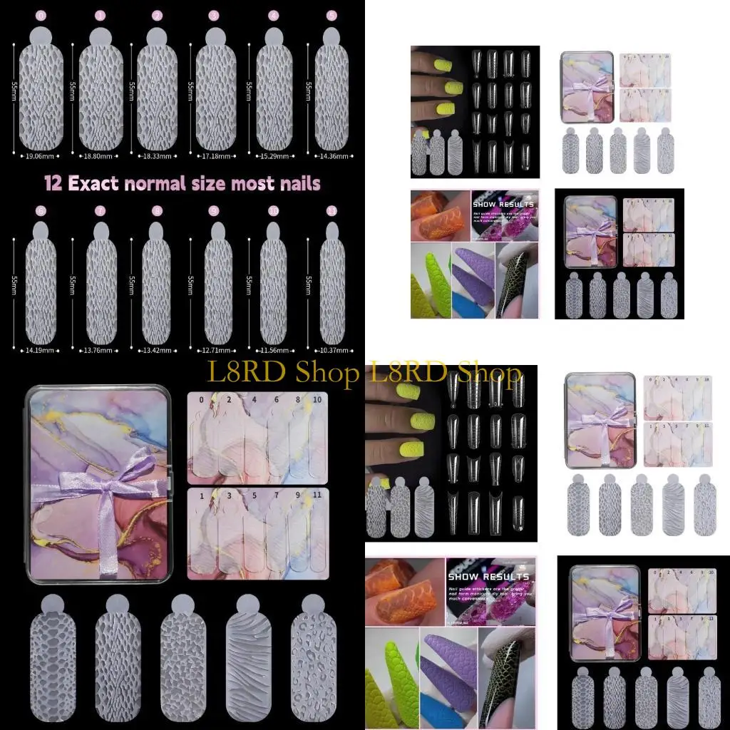 

L8RD 60x силиконовая форма для ногтей Touch Crystal Duals формы для ногтей универсальные формы формы для ногтей для создания на