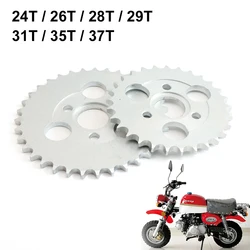 Motocykl 24T/26T/28T/29T/31T/35T/37T zęby 30mm tylna przerzutka koło zębate pasujące do Honda małpa motocykl Pit motor terenowy 420/428 łańcuch