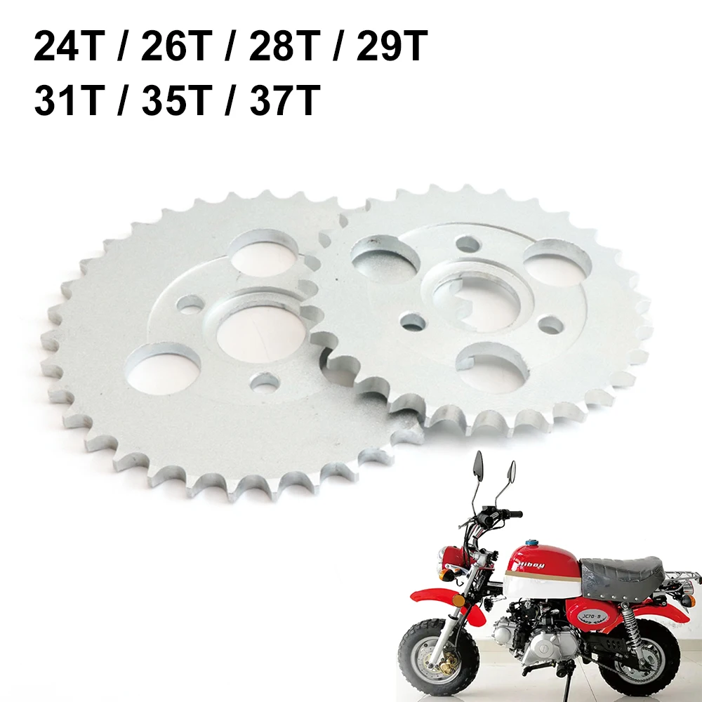 Motorcycle 24T/26T/28T/29T/31T/35T/37T Teeth 30mm Rear Gear Sprocket Fit For Honda Monkey Motorbike Pit Dirt Bike 420/428 Chain