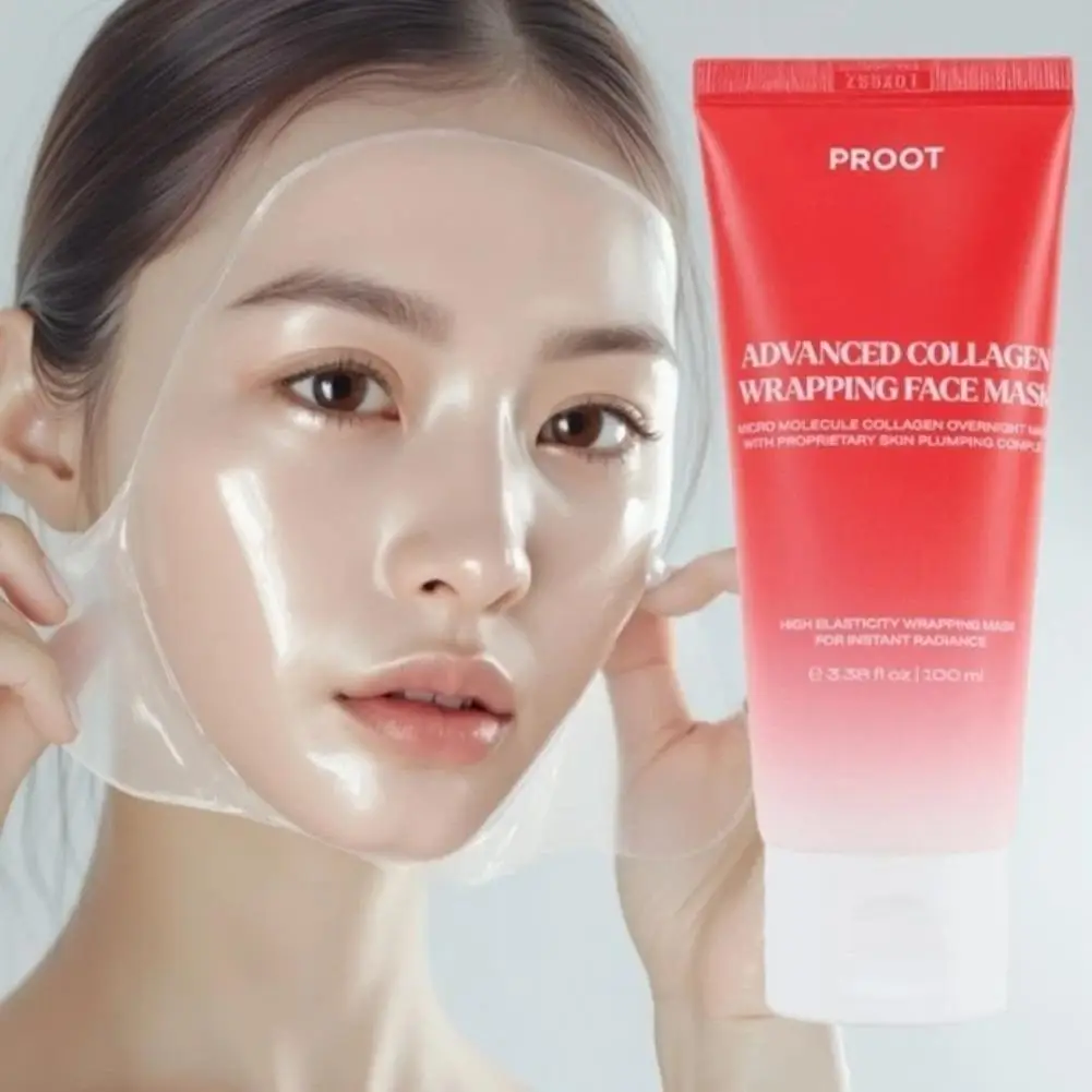 100ml PROOT Original Korean Overnight Peel-off Mask Gentle Moisture Repair Skin Elasticity Advanced Collagen Wrapping Face Mask