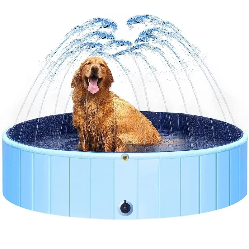 2021 New Pet Summer Dogs Splash Sprinkler Swimming Pool Grooming Sets