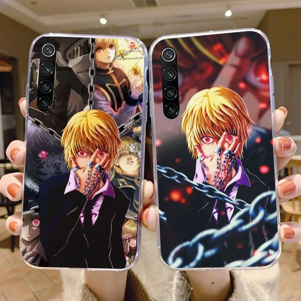 Hunter x Hunter Kurapika Cell Phone Case for Xiaomi 13 Lite 12 11T 10 9 Redmi Note 12 11 10 10S Pro 9 9A 8 Clear Cover Funda