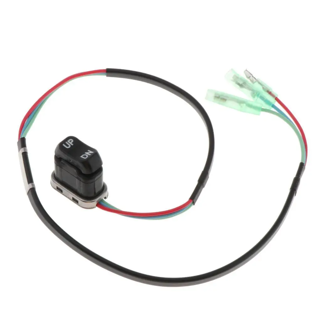 Outboard Motor Trim Tilt Switch Black Plastic Marine Power Kit for Yamaha 703 Remote Control view 3