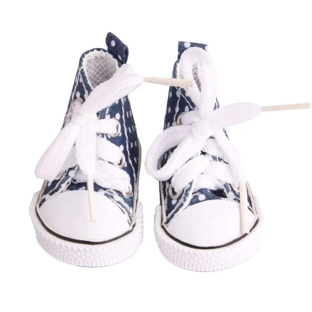 수제 귀여운 인형 미니 캔버스 신발 카와이 미니 인형 캐주얼 캔버스 신발 다채로운 플라스틱 BJD 인형 신발 소녀 장난감