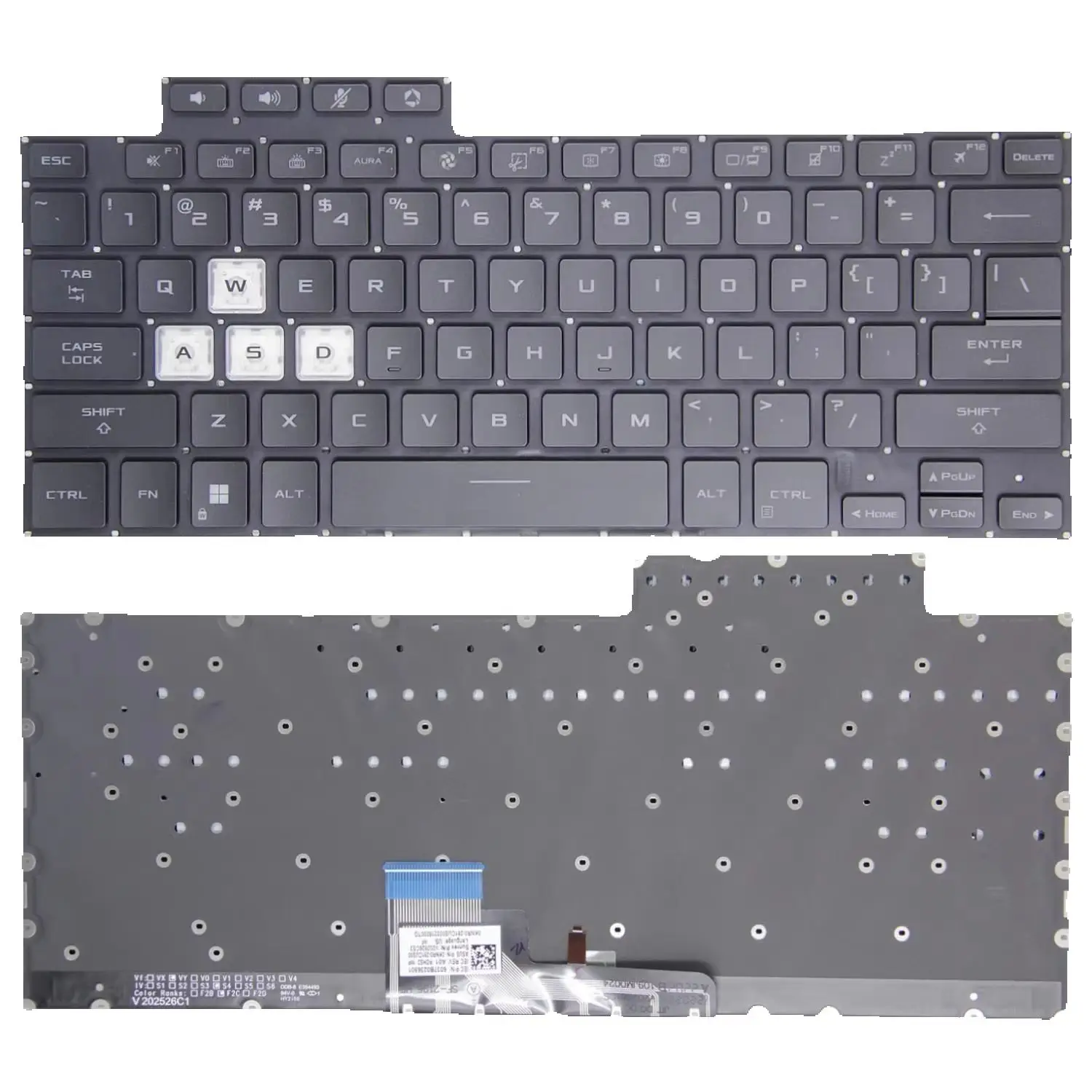 Replacement US/RU/SP Russian Keyboard For ASUS TUF Dash F15 FX516 FX516P FX516PR FX516PM FX516PE FA516 TUF516 Laptop Backlit