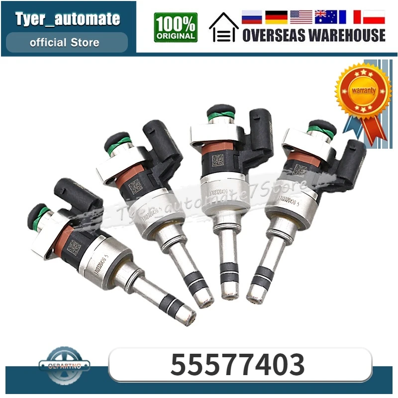 55577403 4PCS Fuel Injectors For Chevrolet Equinox GMC Terrain Buick Encore Chevrolet Cruze Chevrolet Malibu