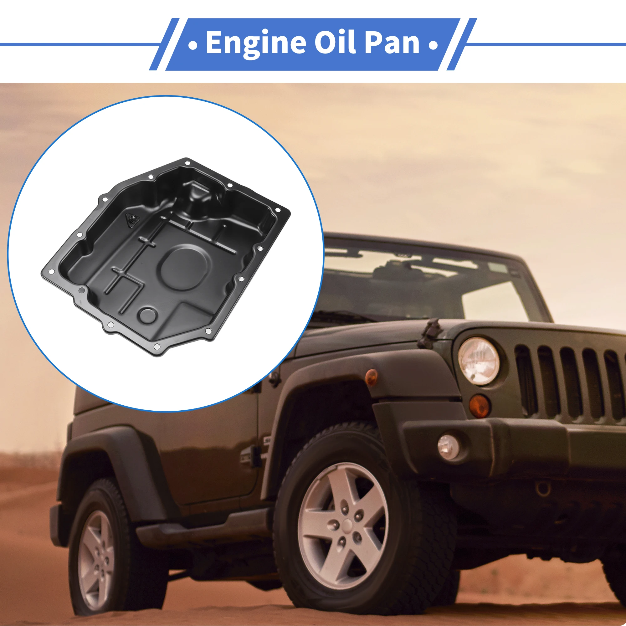 UXCELL 1 Pc No.52852912AC Engine Oil Pan for Dodge Durango 2005-2009 for Jeep Liberty 2003-2011 for Chrysler 300 2005-2010