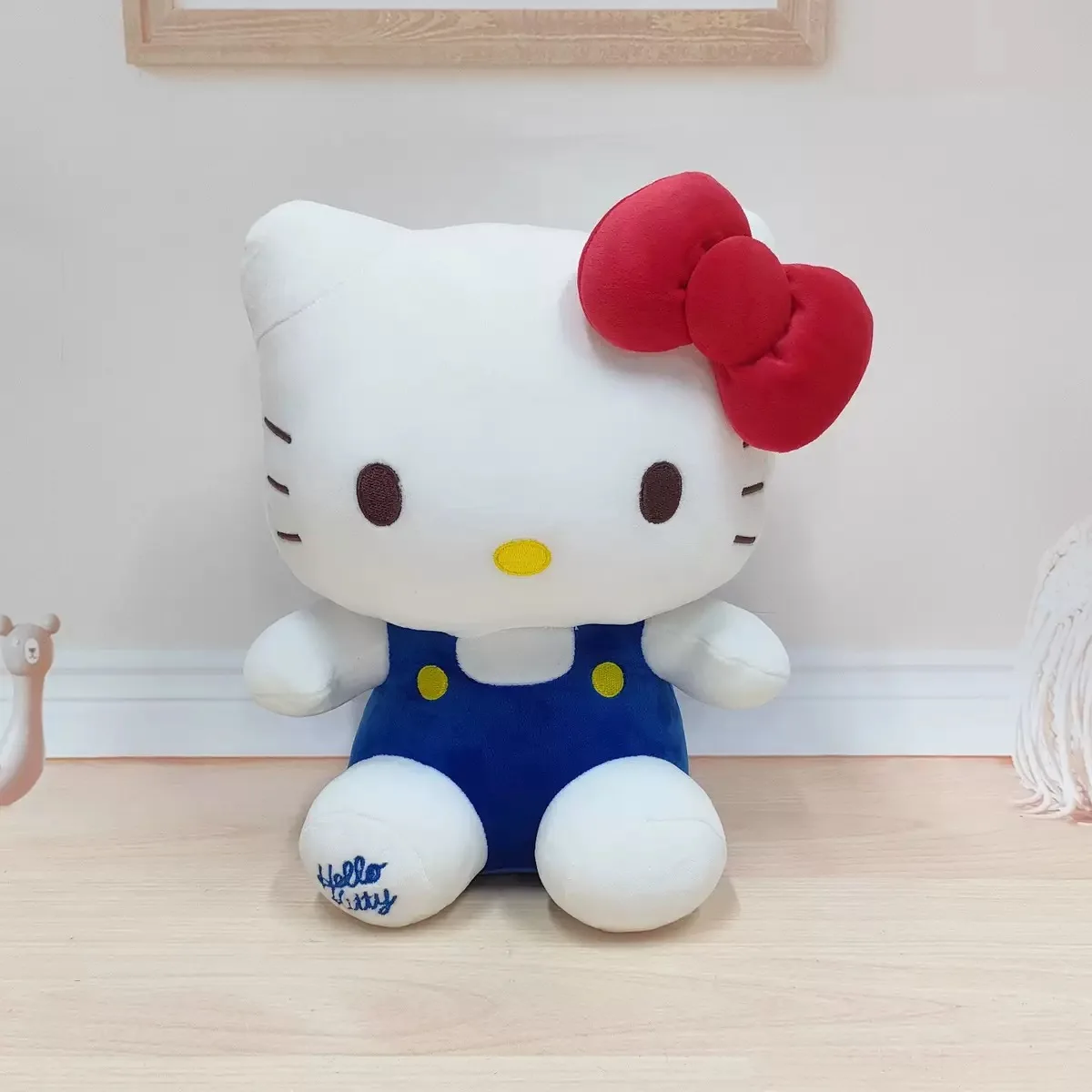 Hello Kitty Plush Toy Sanrio Plushie Doll Kawaii Hello Kitty Stuffed Animals Hello Kitty Cushion Sofa Pillow Home Decor Kid Gift