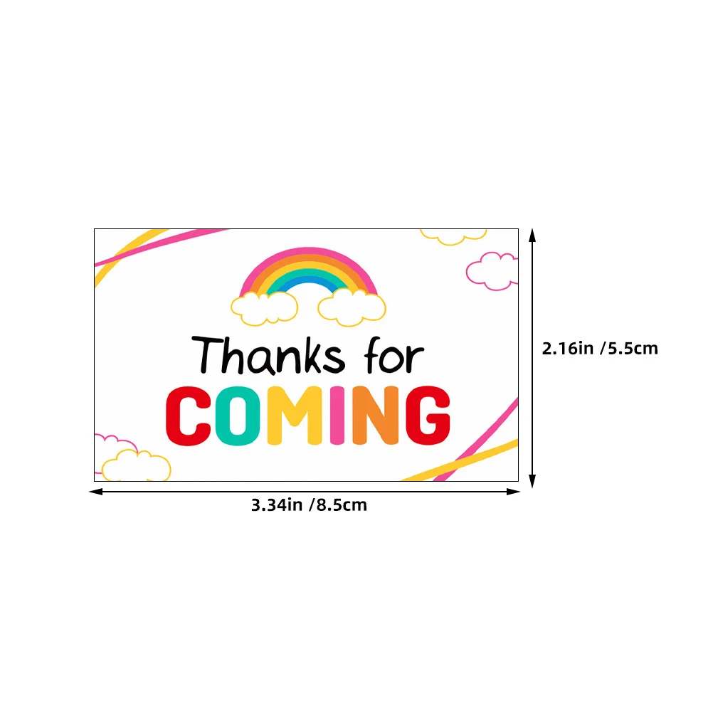 50Pcs Thanks for Coming Cards Elegant Design Unique Creativity Versatile Use Business Note Cards