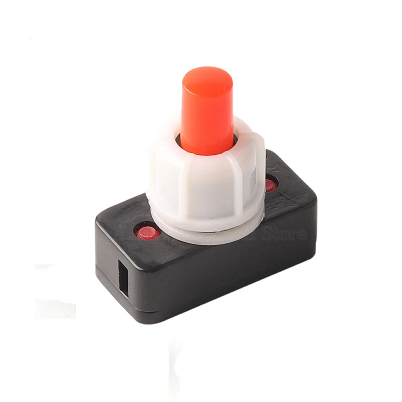 

6Pcs PBS-17A 10mm ON-OFF Plastic Push Button Switch Square Mini Self Locking Black/White/Red/Green/Yellow/Blue
