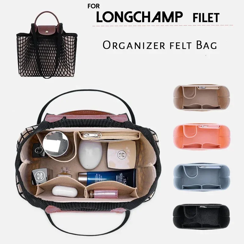 

Suitable for Longchamp Filet Bag Inner Lining Longchamp Shopping Mesh Bag Large Inner Lining Middle Bag