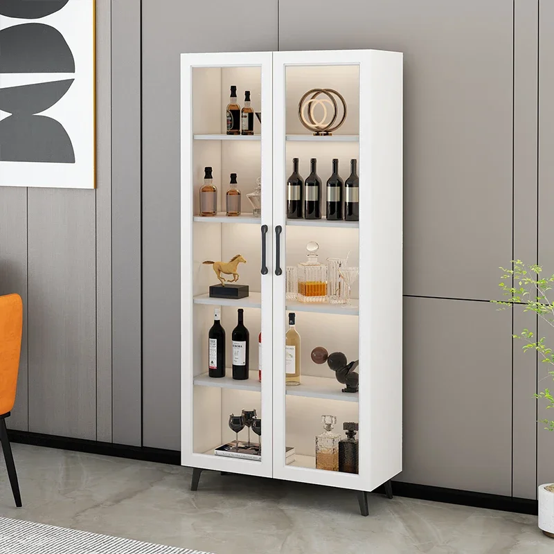 Profession Display Case Wine Cabinet Lemari Sudut Glass Door Collect Wine Cabinet Bookcase Exhibition Vitrina Bar Furniture Club