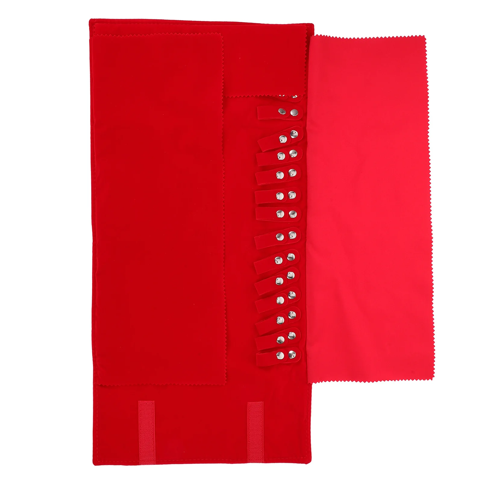 

Красный складной дорожный органайзер для ювелирных изделий, портативный органайзер для хранения ожерелья, браслета, сумка для хранения ювелирных изделий с защитой от царапин