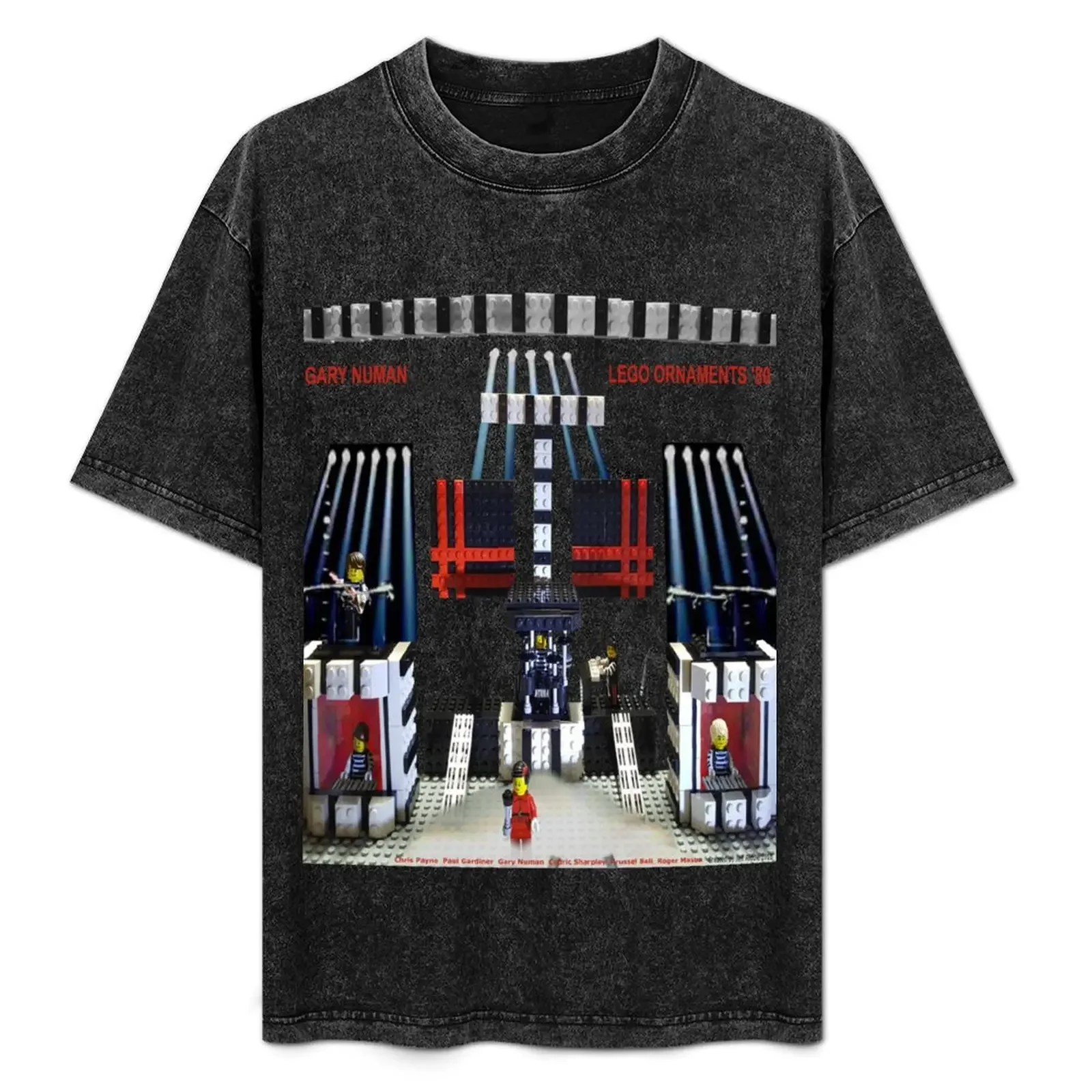 

Gary Numan Living Ornaments '80 Squared T-Shirt printed t shirts for man t shirt men 100% cotton luxury brand T-Shirt