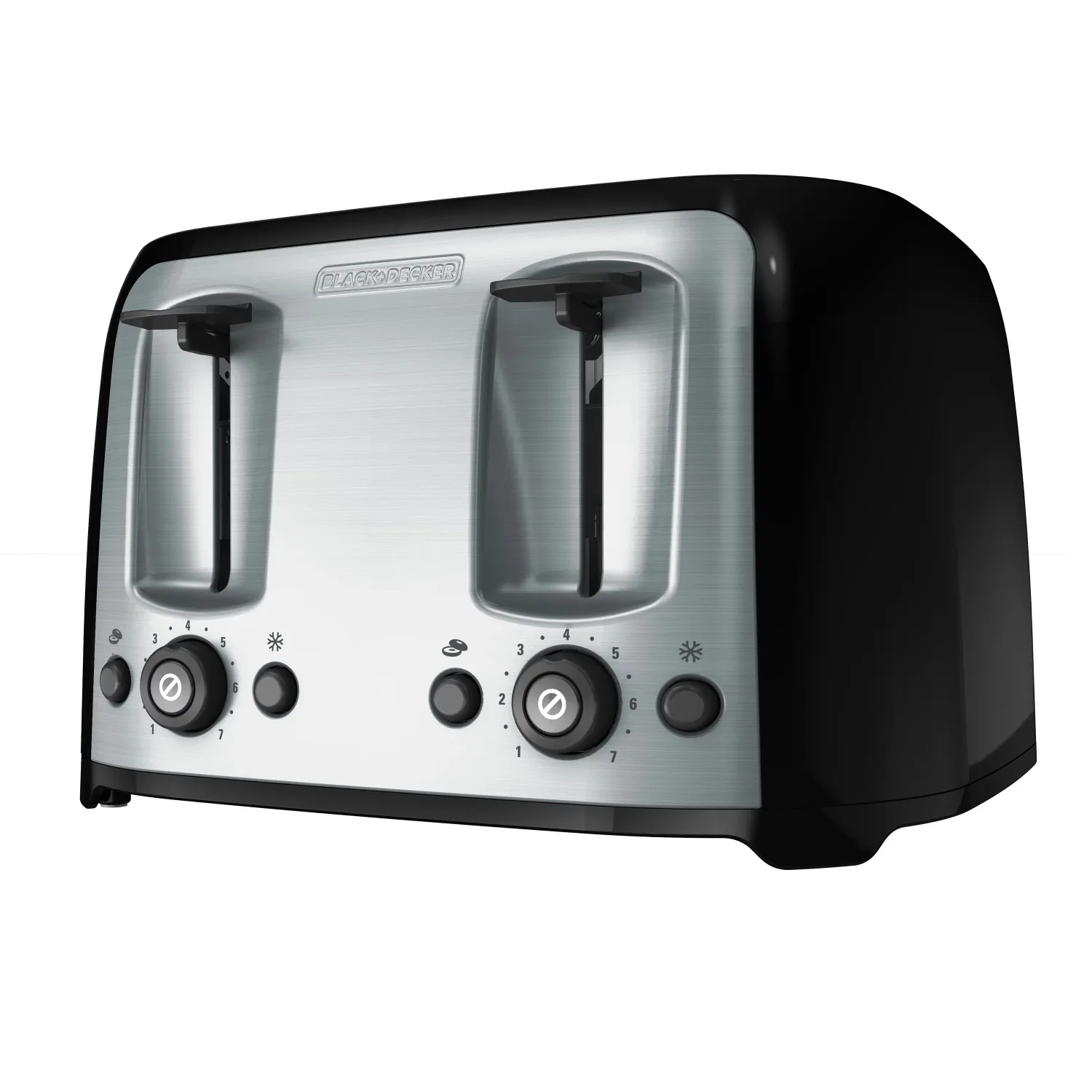 

4-Slice Toaster with Extra-Wide Slots Black Silver TR1478BD