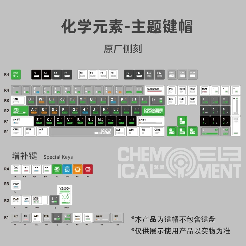 Mechanische Keycaps Originele Zij Gegraveerde Lichtdoorlatende Vijfzijdige Thermische Sublimatie Pbt Kleine Volledige Set Van Diy Aangepast