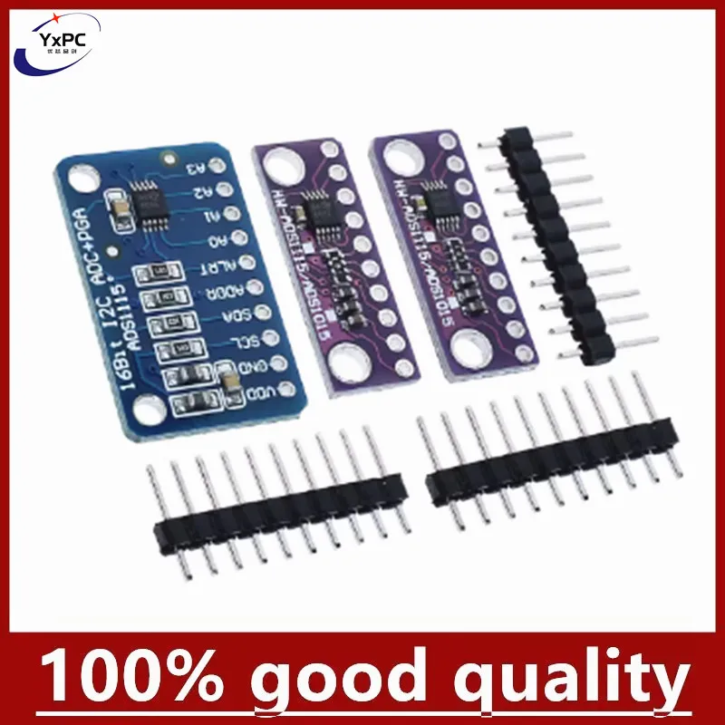 1pcs ADS1115 Ultra-small 16 bit precision ADC development board module 16Bit 4 Channel ADS1015 12-bit development board module