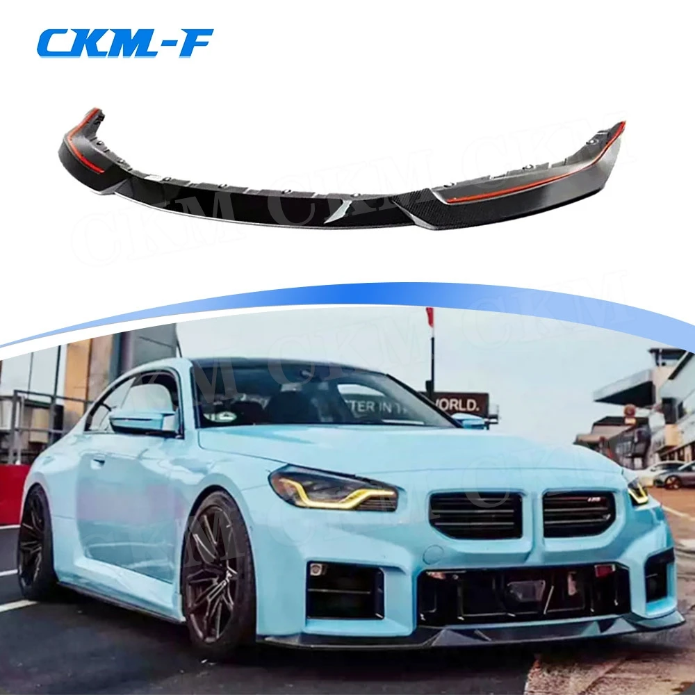 

Carbon Fiber Front Bumper Lip Front Lip Chin Bumper Guard Accessories for BMW 2 Series G87 M2 2023+ Car Styling Body Kits FRP